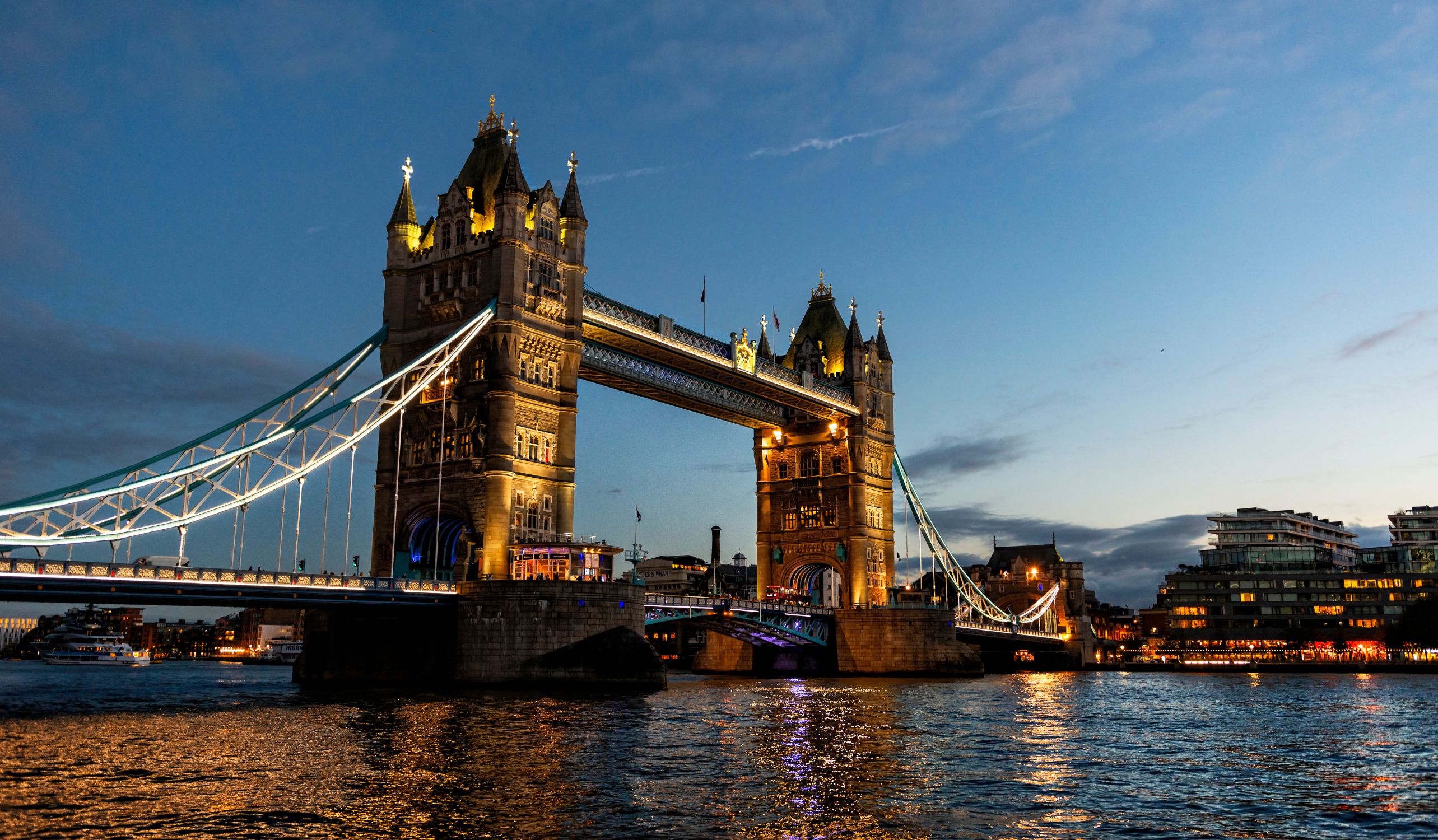 Tower Bridge London at dusk - iconic travel destination